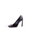 Roger Vivier - Belle Vivier Trompette Patent Leather Pump - Black - ForwardModa