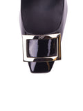 Roger Vivier - Belle Vivier Trompette Patent Leather Pump - Black - ForwardModa