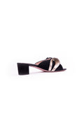 Suede Baby Doll Sandals - Black
