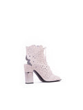 Podium Skin Guipure Bootie - White