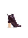 Polly Zip Ankle Bootie - Burgundy
