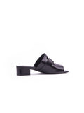 Rabat Metal Buckle Mule 35 - Black