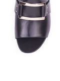 Rabat Metal Buckle Mule 35 - Black