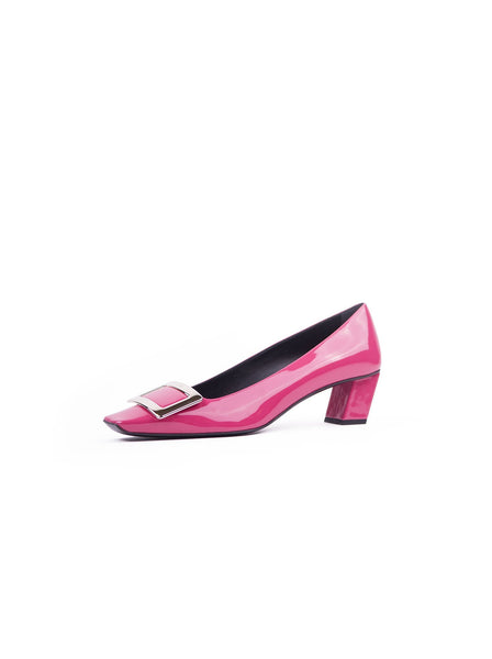 Decollete Belle Vivier Patent Pump - Pink