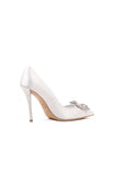 Flower Strass Pump - Panna