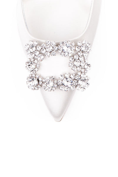 Flower Strass Pump - Panna