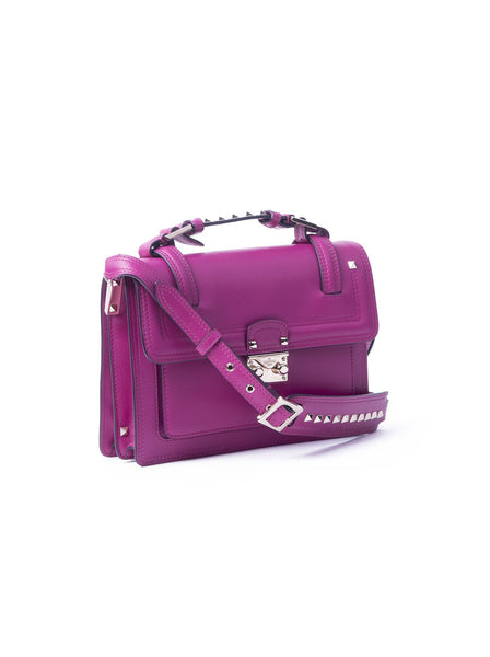 Garavani Rockstud Rolling Shoulder Bag - Fuschia