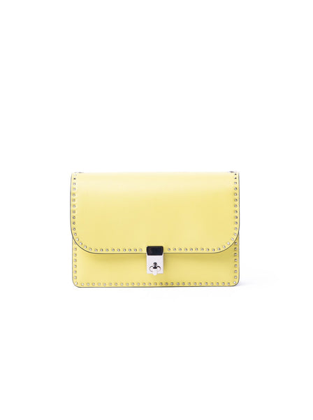 Garavani Stud Stitching Shoulder Bag - Yellow