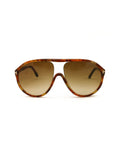 Edison Aviator Sunglasses - Brown / Brown