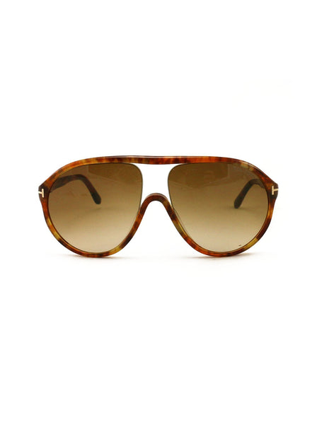 Edison Aviator Sunglasses - Brown / Brown