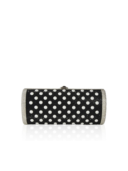 Gala Crystal Cylinder Clutch - Jet Multi