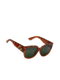 Square Acetate Sunglasses - Havana / Green