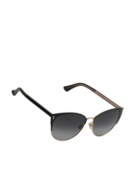 Gucci - Cateye Acetate Sunglasses - Black / Grey Gradient - ForwardModa