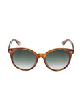 GG0091S-002 Cat Eye Sunglasses - Havana / Green Gradient