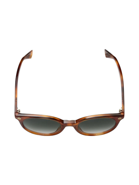 GG0091S-002 Cat Eye Sunglasses - Havana / Green Gradient