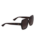 GG0096S-006 Round Sunglasses - Havana / Brown Gradient