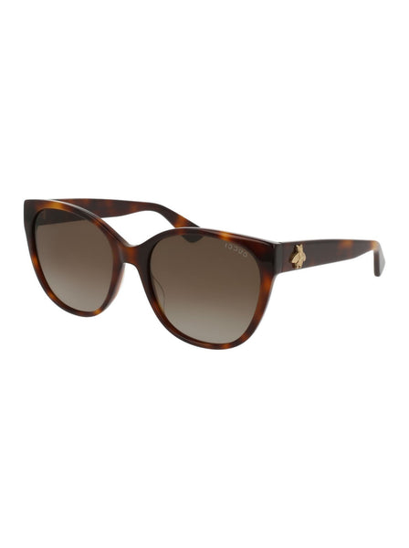 GG0097S-006 Cat Eye Sunglasses - Havana / Brown Gradient