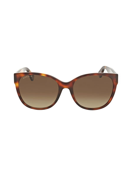 GG0097S-006 Cat Eye Sunglasses - Havana / Brown Gradient