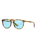 GG0120S-003 Square Sunglasses - Light Havana / Blue