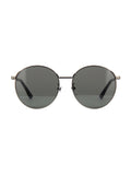GG0206SK-002 Round Sunglasses - Ruthenium / Gray