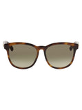 GG0232SK-003 Square Sunglasses - Havana Brown / Brown Gradient