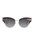 GG0283S-002 Cat Eye Sunglasses - Havana & Gold / Graduated Brown