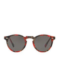 Gregory Peck Round Sunglasses - Palmier Rouge / Carbon Gray