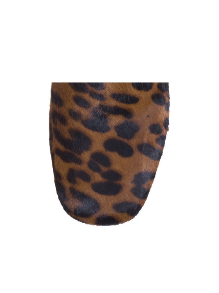 Christian Louboutin - Boudiva Calf-Hair Fur-Trim Mules - Leopard - ForwardModa