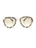 Miu Miu - Aviator SMU 03Q DHE-3H2 Sunglasses - Gray Havana & Gold / Gray Gradient - ForwardModa