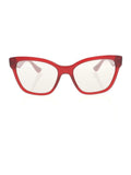 Miu Miu - Cat Eye SMU 06R TKW-5J0 Sunglasses - Polished Red & Pink / Gray Gradient - ForwardModa