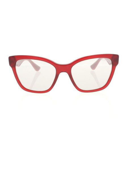 Miu Miu - Cat Eye SMU 06R TKW-5J0 Sunglasses - Polished Red & Pink / Gray Gradient - ForwardModa