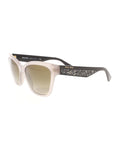 Miu Miu - Cat Eye SMU 06R UE2-5J2 Sunglasses - Matte Beige & Black / Brown Gradient - ForwardModa