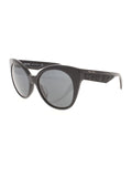 Miu Miu - Cat Eye SMU 07R 1AB-1A1 Sunglasses - Polished Black / Gray Gradient - ForwardModa