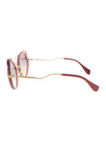 Scenique SMU 11R USU-3M1 Sunglasses - Transparent Pink & Gold / Gray Gradient