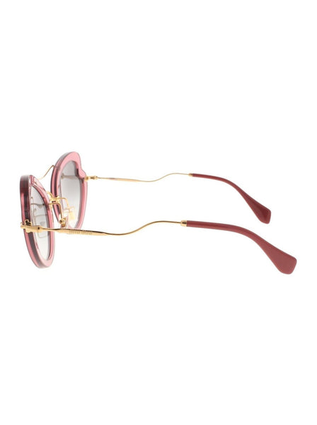 Scenique SMU 11R USU-3M1 Sunglasses - Transparent Pink & Gold / Gray Gradient