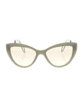 Miu Miu - Cat Eye SMU 12R USK-3H2 Sunglasses - Green & Gold / Brown Gradient - ForwardModa