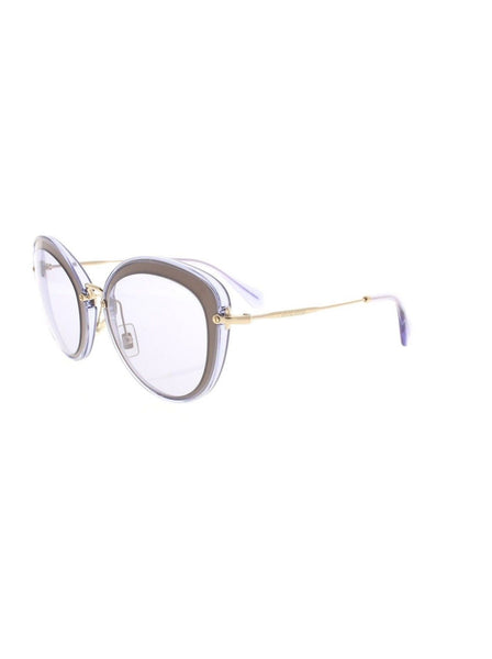Semi Cat Eye SMU 50R UFA-3F2 Sunglasses - Lilac & Gold / Lilac Gradient