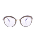 Semi Cat Eye SMU 50R UFA-3F2 Sunglasses - Lilac & Gold / Lilac Gradient
