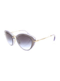 Semi Cat Eye SMU 51R UFE-2F0 Sunglasses - Lilac & Gold / Lilac Gradient