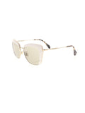 Semi Square SMU 52Q 7S3-5J2 Sunglasses - White, Gold & Havana / Gray Mirrored