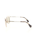 Semi Square SMU 52Q 7S3-5J2 Sunglasses - White, Gold & Havana / Gray Mirrored