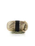 Ribbed Soapdish Clutch - Champagne Jet