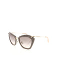 Miu Miu - Cat Eye SMU 10N USY-4K0 Sunglasses - Taupe Gold / Beige Gradient - ForwardModa