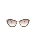 Miu Miu - Cat Eye SMU 10N USY-4K0 Sunglasses - Taupe Gold / Beige Gradient - ForwardModa