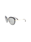Miu Miu - Cat Eye SMU 50R 1AB-9K1 Sunglasses - Blue Black / Gray - ForwardModa