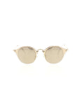 Round SMU 51S ZVN/1C0 Sunglasses - Clear & Gold / Gold Mirrored