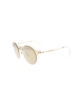 Round SMU 51S ZVN/1C0 Sunglasses - Clear & Gold / Gold Mirrored