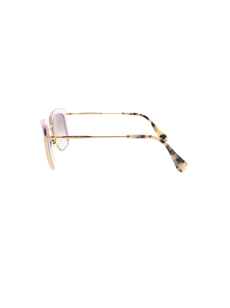 Miu Miu - Cat Eye SMU 52Q TWJ-3E2 Sunglasses - Lilac Gold Havana / Gray Gradient - ForwardModa