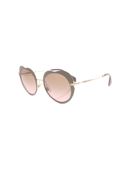 Heart Shaped SMU 54R U6H-5P1 Sunglasses - Matte Beige / Violet Gradient