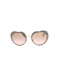 Heart Shaped SMU 54R U6H-5P1 Sunglasses - Matte Beige / Violet Gradient